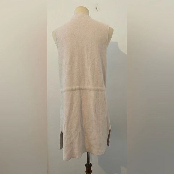 Barefoot Dreams CozyChic Ultra Lite Sleeveless Shawl Vest Relaxed Lagenlook Sml - Picture 2 of 11